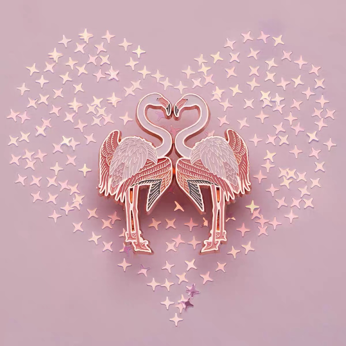 Flamingo brooch