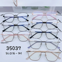 型号：35037，欧美暴款猫眼型金属时尚百搭眼镜框己出货
