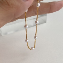 Color preserving small pearl bracelet ins design fairy temperament bracelet woman
