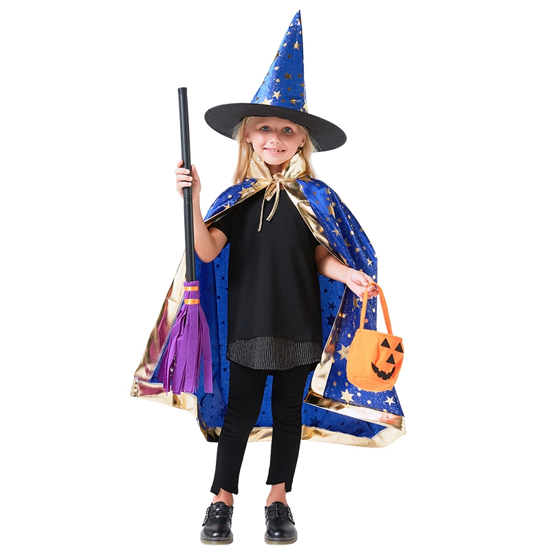 Halloween children's costumes Boys Girls Capes Capes cosplay Witch masquerade Witch Costume 67