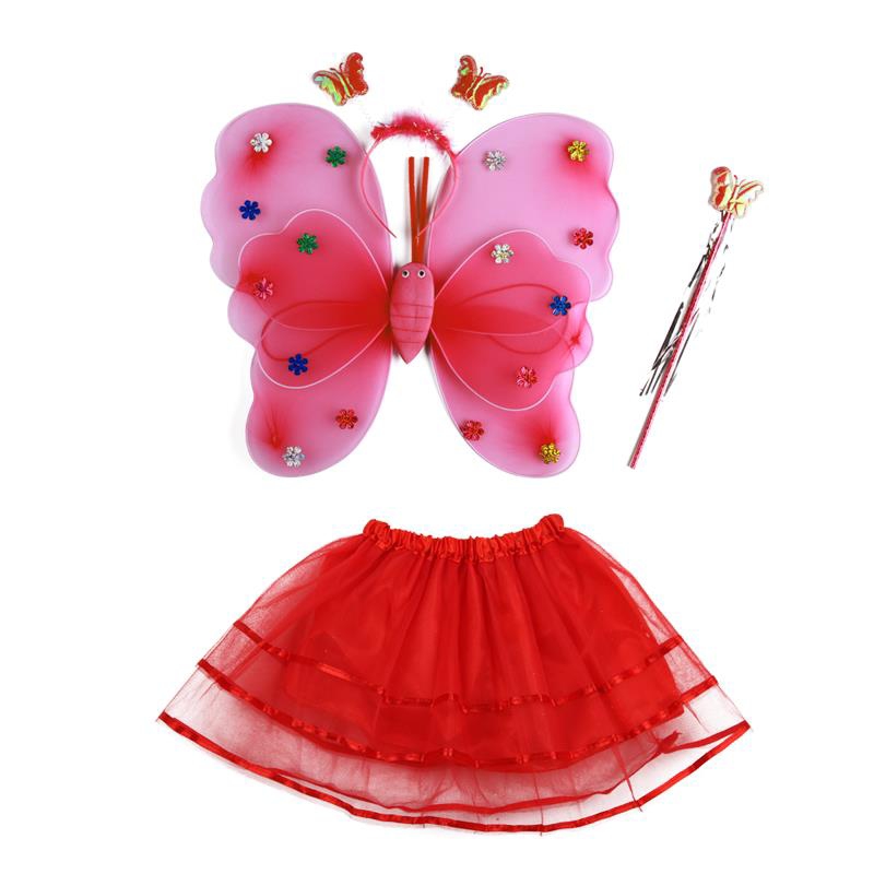 万圣节套装花仙子小精灵演出服圣诞节女童公主裙蝴蝶翅膀儿童服装17详情图3