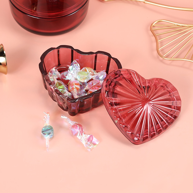 Candy jar with lid Household storage jar Jewelry savings jar 027