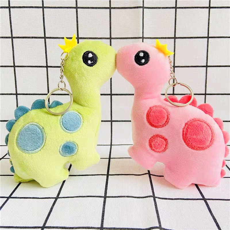 Cartoon dinosaur plush toy mini miniature Tyrannosaurus rex pendant keychain children's schoolbag pendant cloth doll girl