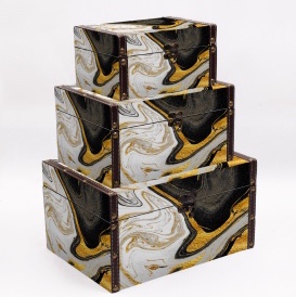 Marble pattern box.