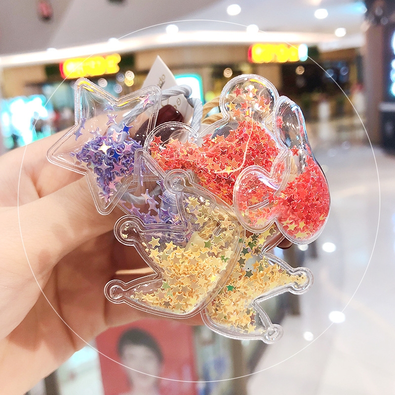 儿童发箍网红可爱女童猫耳朵皇冠头箍小宝宝流沙发卡头饰不伤发饰