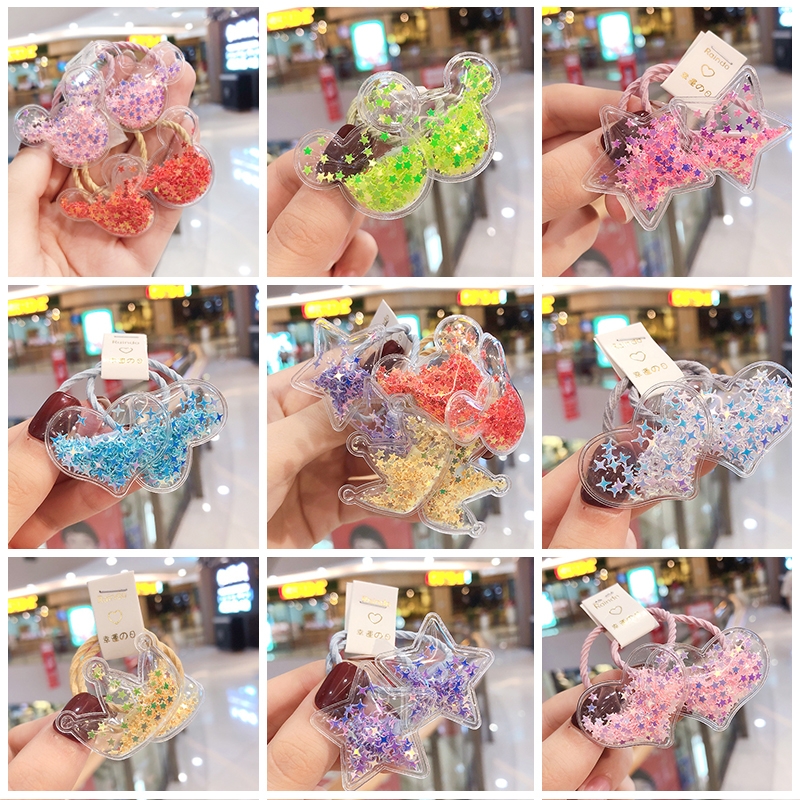 儿童发箍网红可爱女童猫耳朵皇冠头箍小宝宝流沙发卡头饰不伤发饰