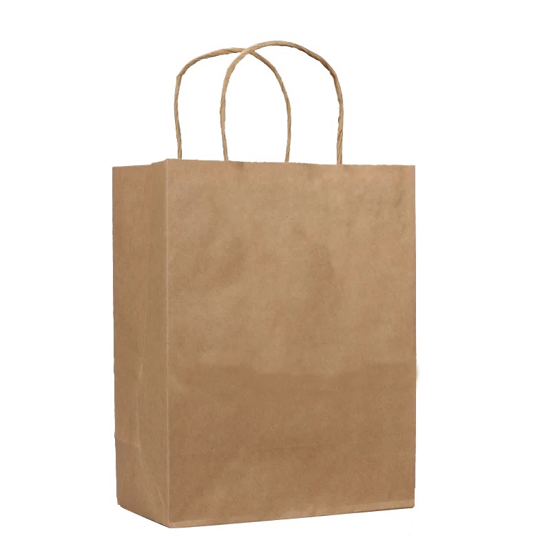 包装袋牛皮纸袋收纳ins手提袋小礼品袋子纸质定制印logo大号 白色图