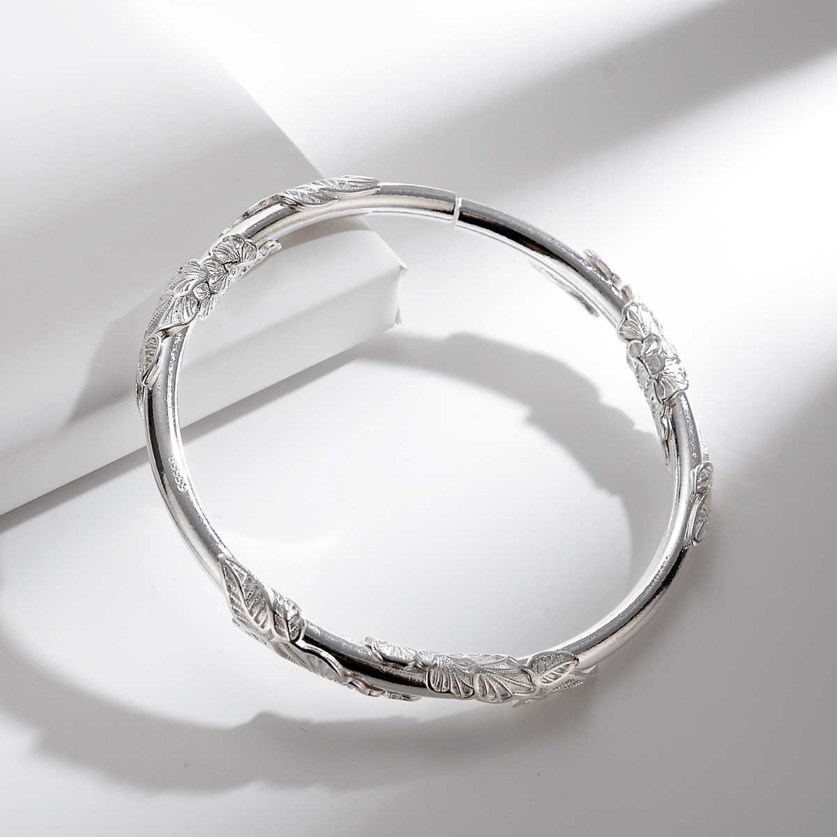 重工简约组合食指纯银戒指女轻奢小众ins冷淡风个性蹦迪指环 4845白底实物图