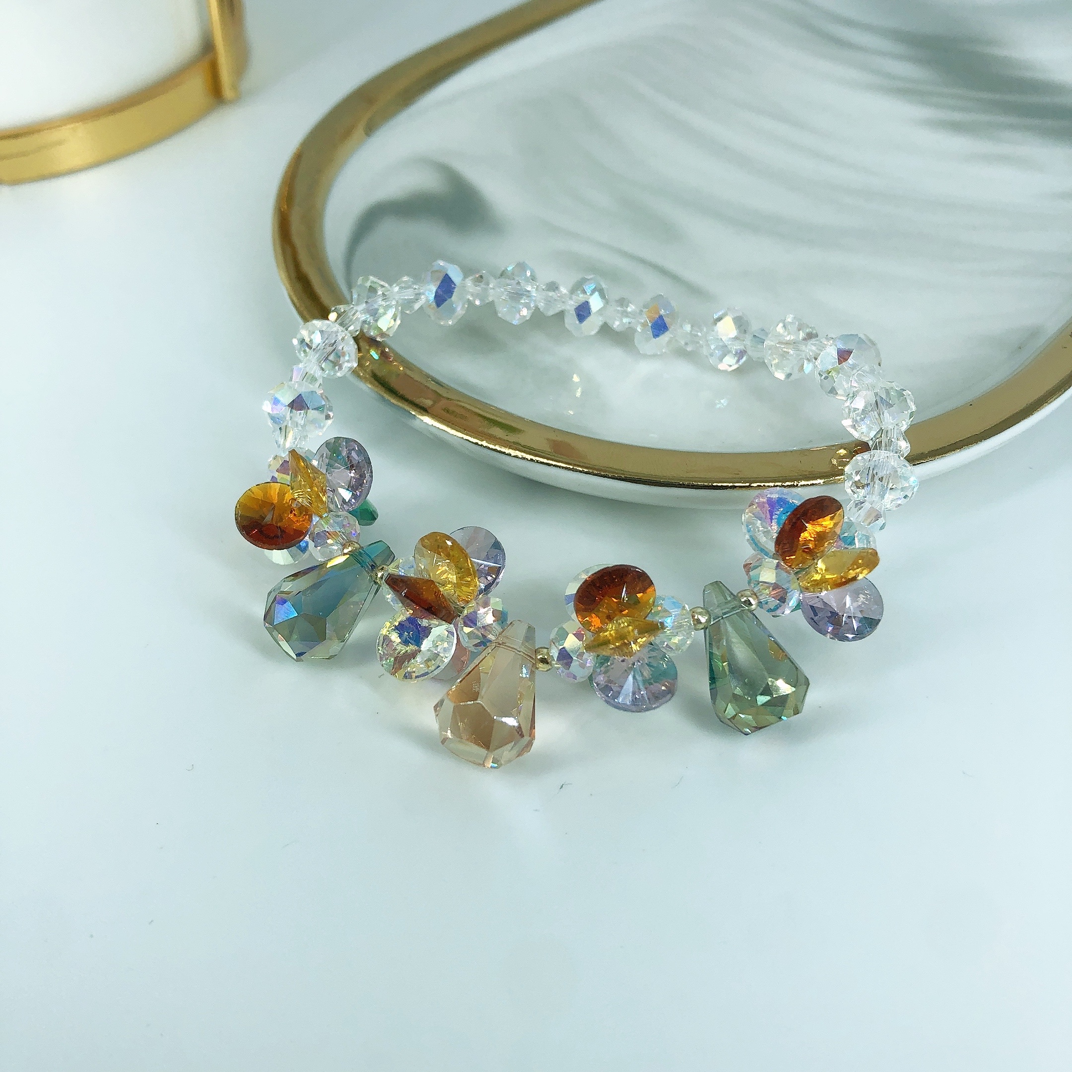 Super sparkling crystal bracelet, a super ethereal and fashionable bracelet detail image 2
