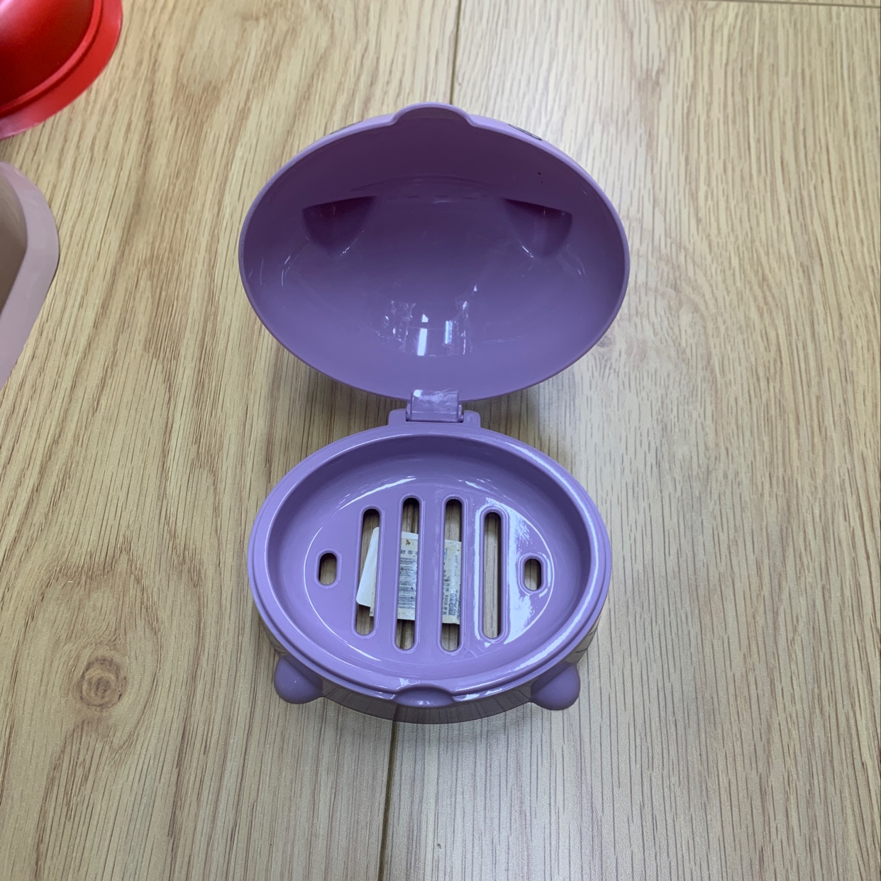Kitten Soap Box Soap Box With Cover Travel Portable Waterproof Household Toilet Bathroom Drain Creative Design Cartoon Fragrance details Picture
