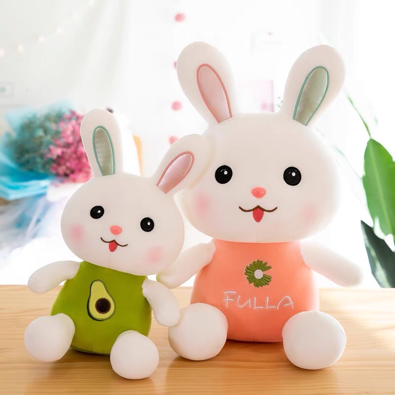 Bunny plush girl Doll baby girl super cute throw pillow cute bunny doll bed