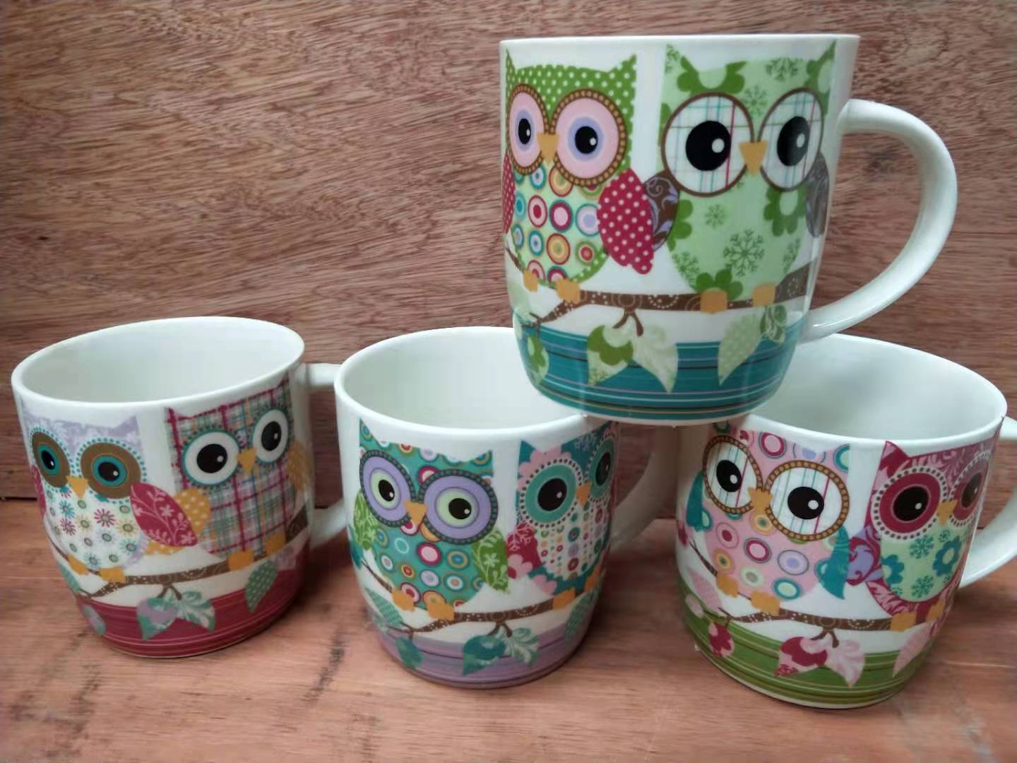 Owl Dream Cup Ceramic Cup Student Water Cup Household Water Cup Animal Print Water Cup details Picture