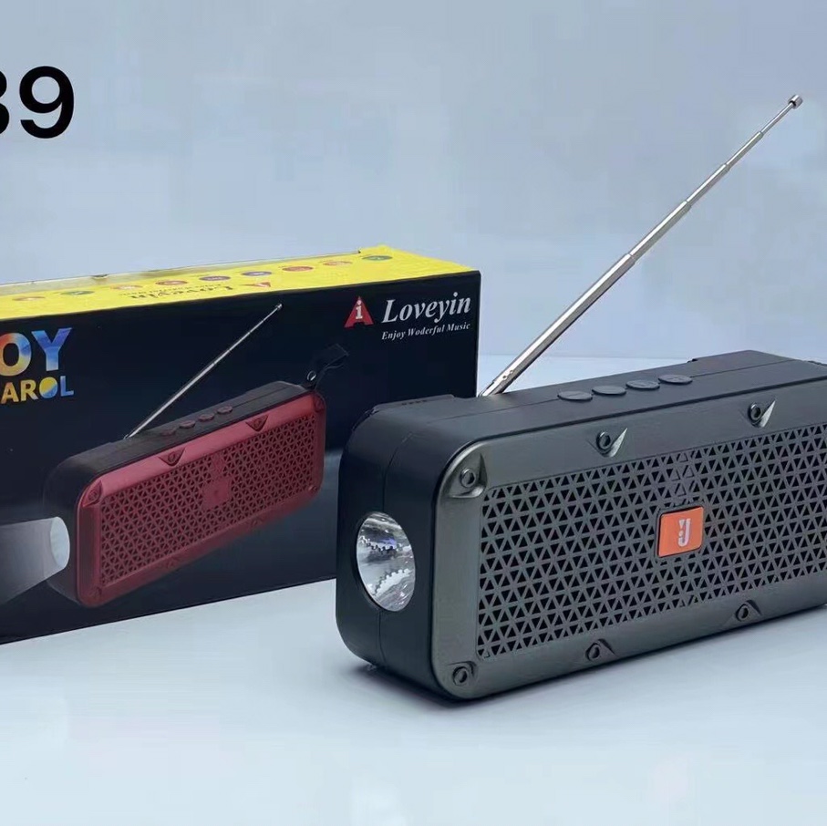 New speaker: E39 with solar energy
Product size: 201*85*55 MM
Outer box size: 45*34.5*55.5CM
Packing number: 50