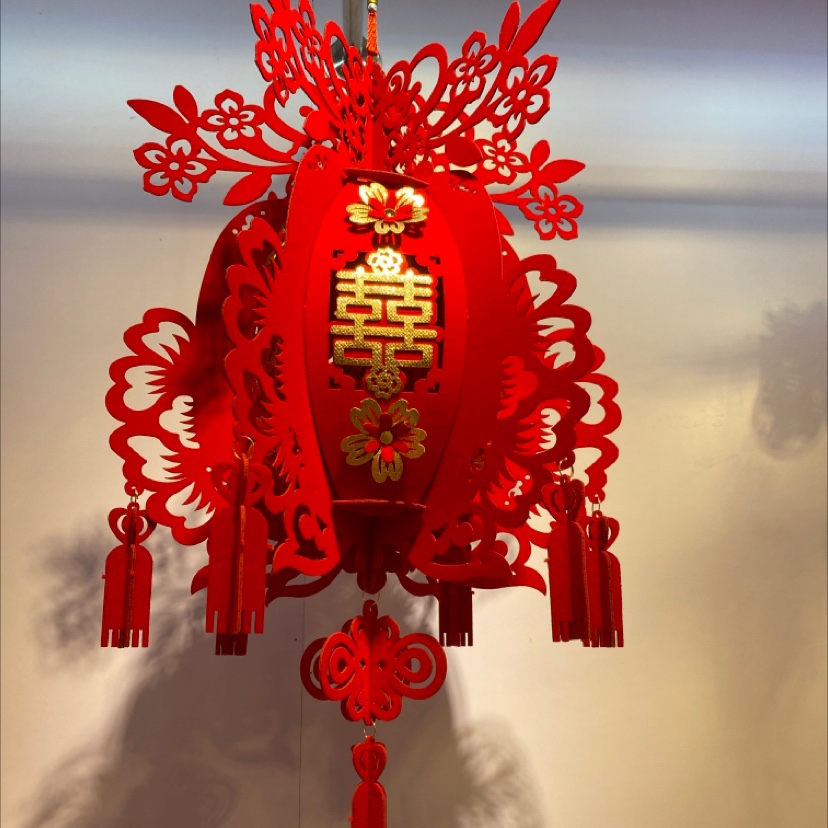 Lanterns, festive decorations, wedding supplies, wedding room decorations, hanging items, floor MATS, wallpaper, and auspicious characters