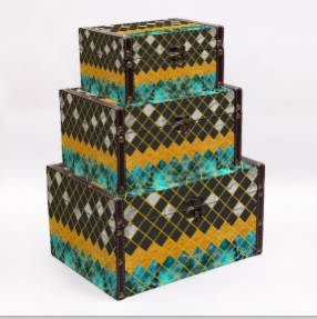 European-style retro household cosmetic storage box, organizing box, and clothing storage box