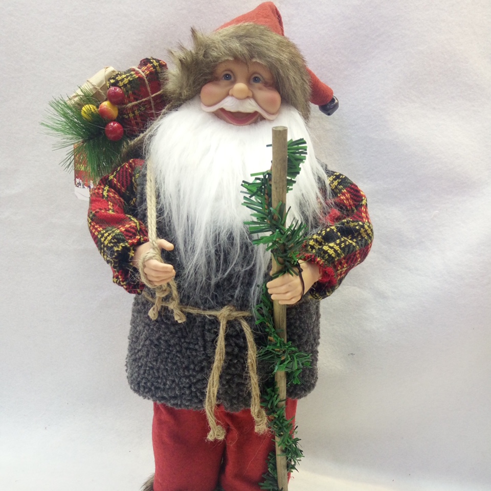 Lc Black Lamb Wool Scottish Style 45Cm Santa Claus Factory Direct Sales