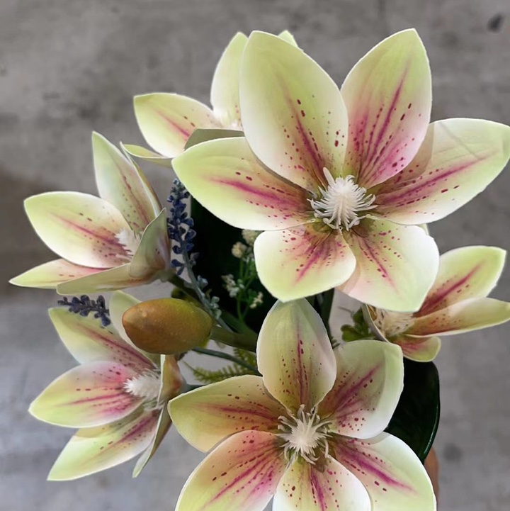 Cream white lily bouquet
