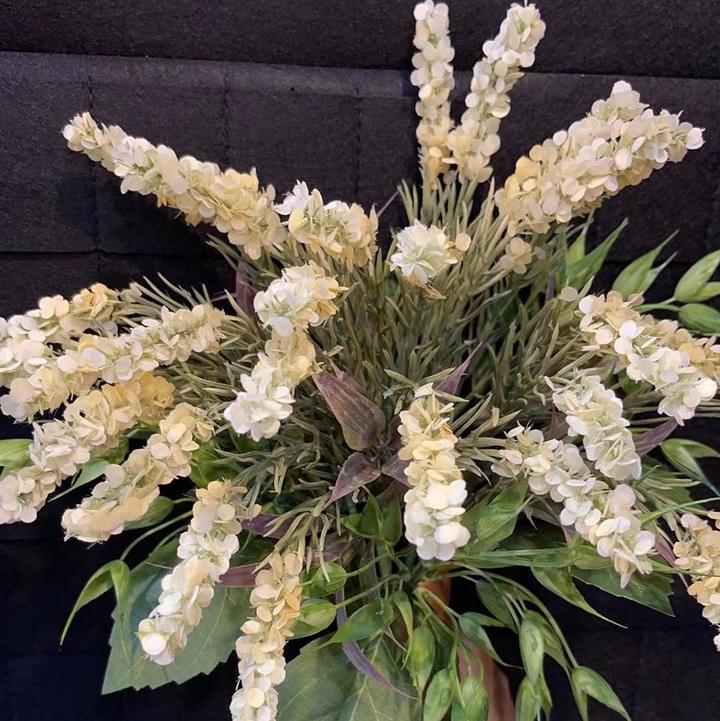 Cream white bunches
