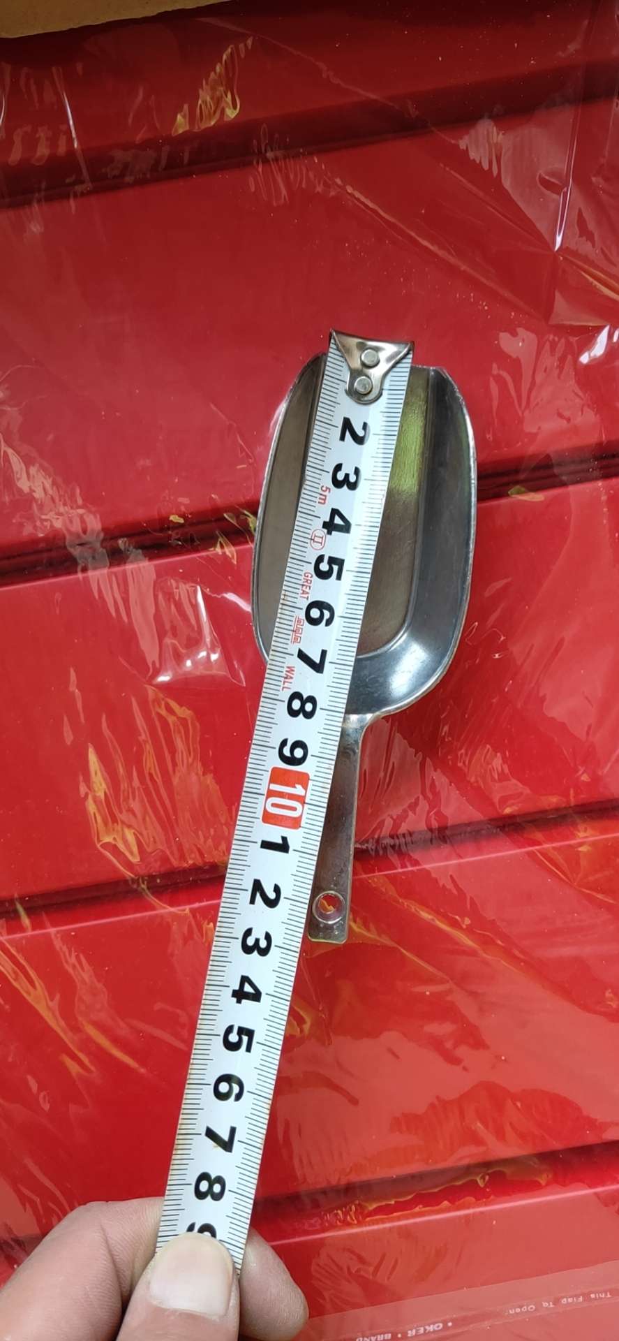 135mm aluminum alloy ice spatula, supermarket food spatula, mini accessory spatula, powder spatula Application Scenario