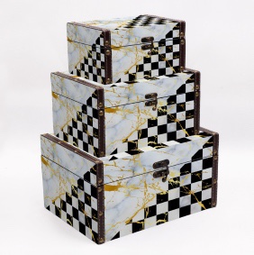 European And American Style Wooden Small Box Hand Jewelry Lipstick Desktop Storage Storage Box Lock Jewelry Box Hair Accessories Finishing Wooden Hand Box