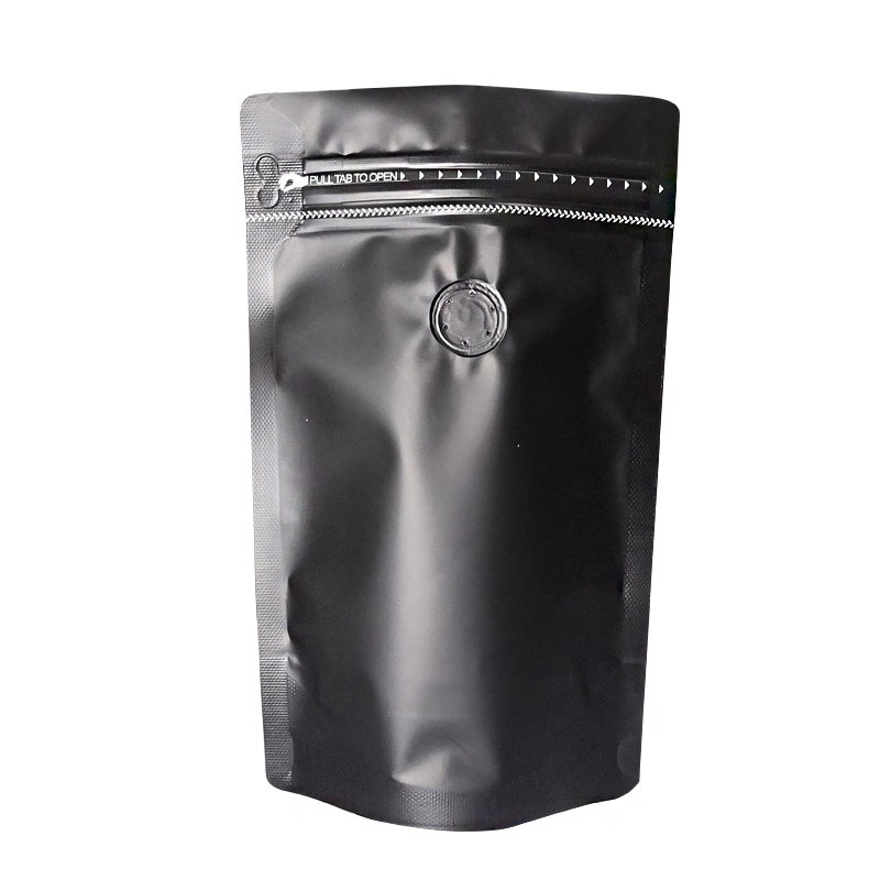 Coffee bag color aluminum foil bag self-contained side zipper air valve bag food bag 1Kg gold 23*34+5 Application Scenario