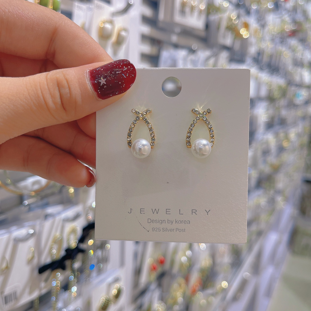 Earrings new 2021 temperament high-grade sense of explosive earrings female net red round face thin face earrings niche design thumbnail