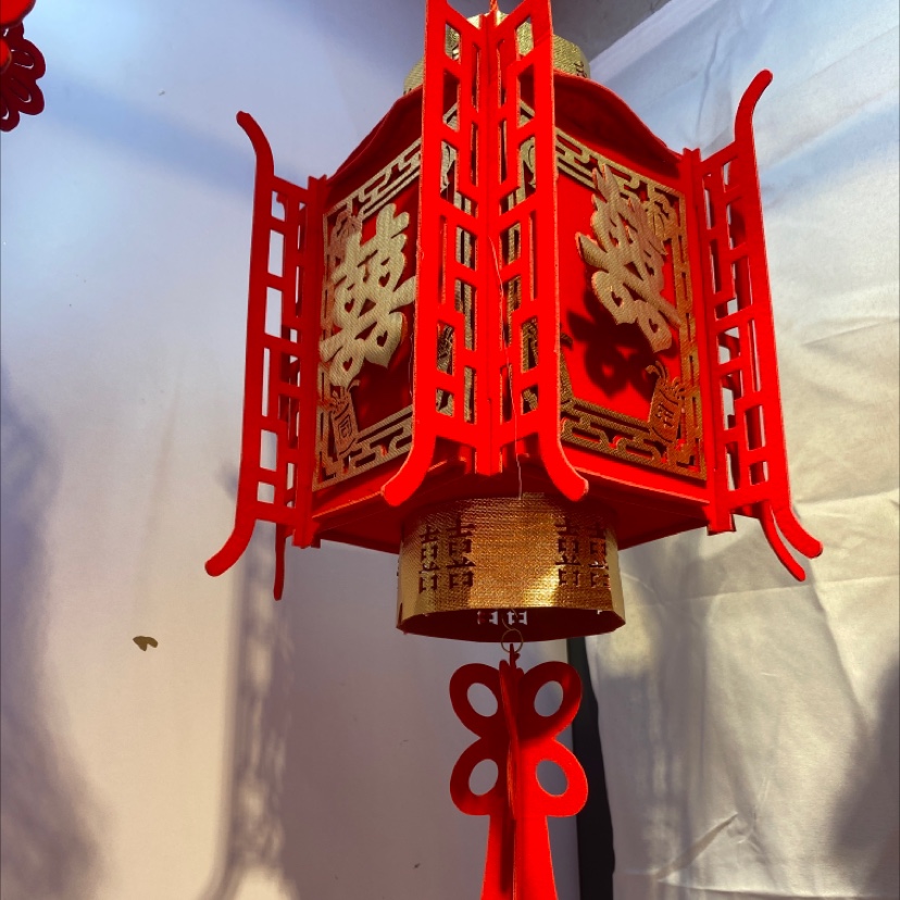 Lanterns, festive decorations, wedding supplies, wedding room decorations, hanging items, floor MATS, wallpaper, and auspicious characters