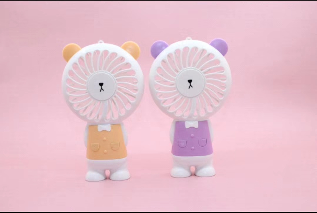 Jianqing Electronics USB Fan Charging Bear Fan Mini Fan Wholesale 01 Specification image