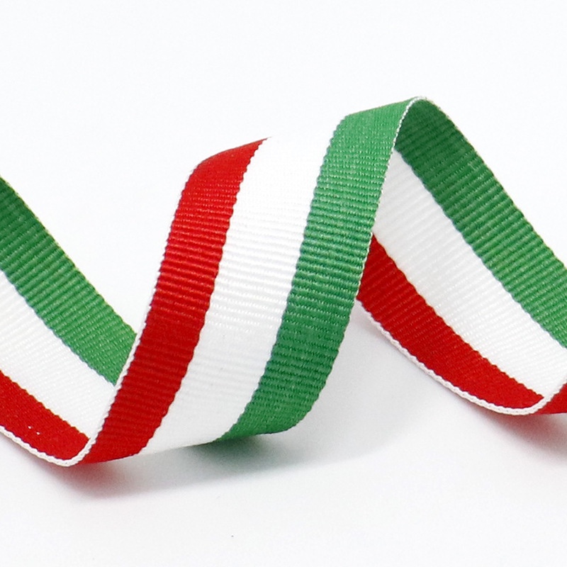 2.5cm environmentally friendly polyester red white green medal belt high-quality footwear accessories wear-resistant luggage accessories ribbon 88#
