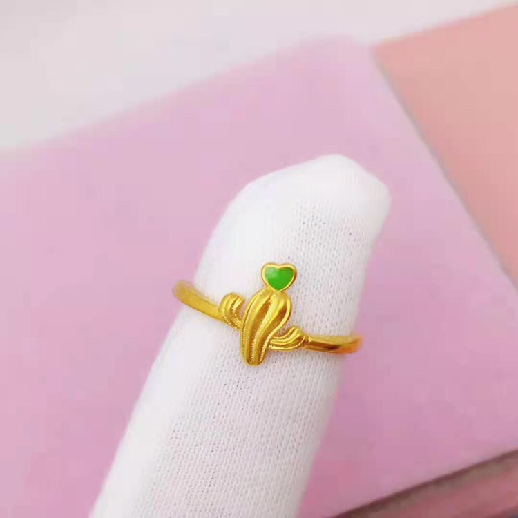 Cactus 🌵 green dripping ring