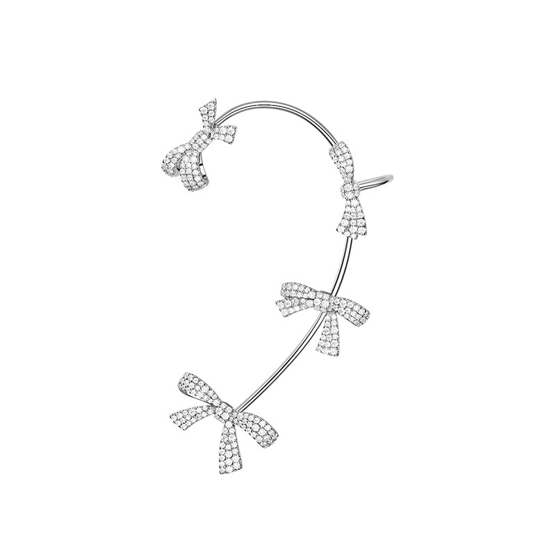 Fancy Bow earrings for women without piercing earrings