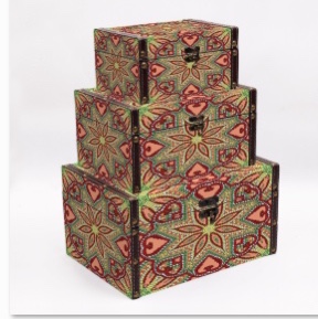 Wooden small box, jewelry, lipstick, desktop storage box with lock, jewelry box, hair accessory organization, hand-held wooden box packaging box