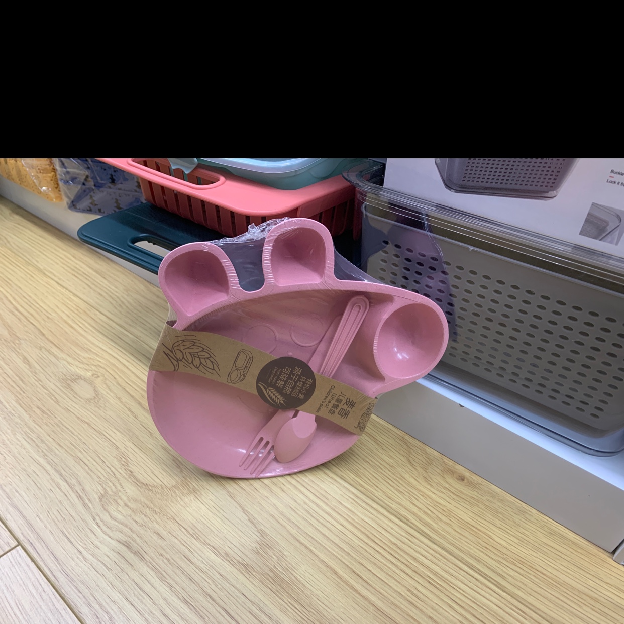 Piglet Children's Plate Drain Creative Pattern Cartoon 2021 Children's Products details Picture