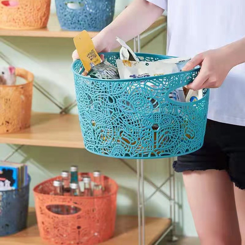 Large round storage basket