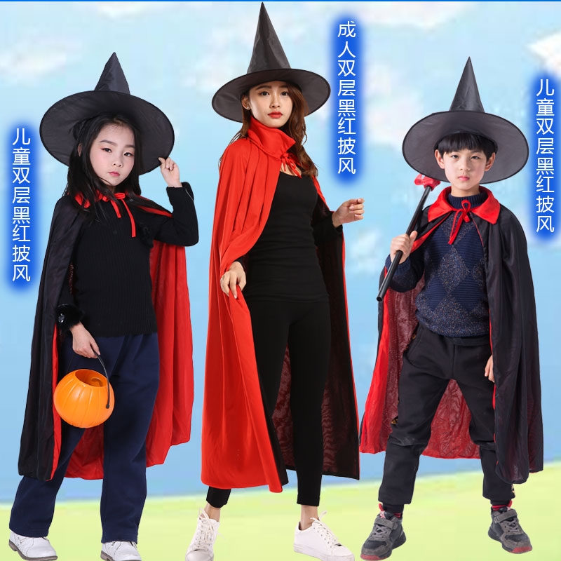 万圣节儿童服装男童女童披风斗篷cosplay巫婆化妆舞会女巫演出服34详情图2