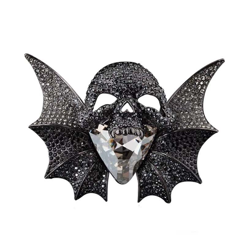 A skull brooch