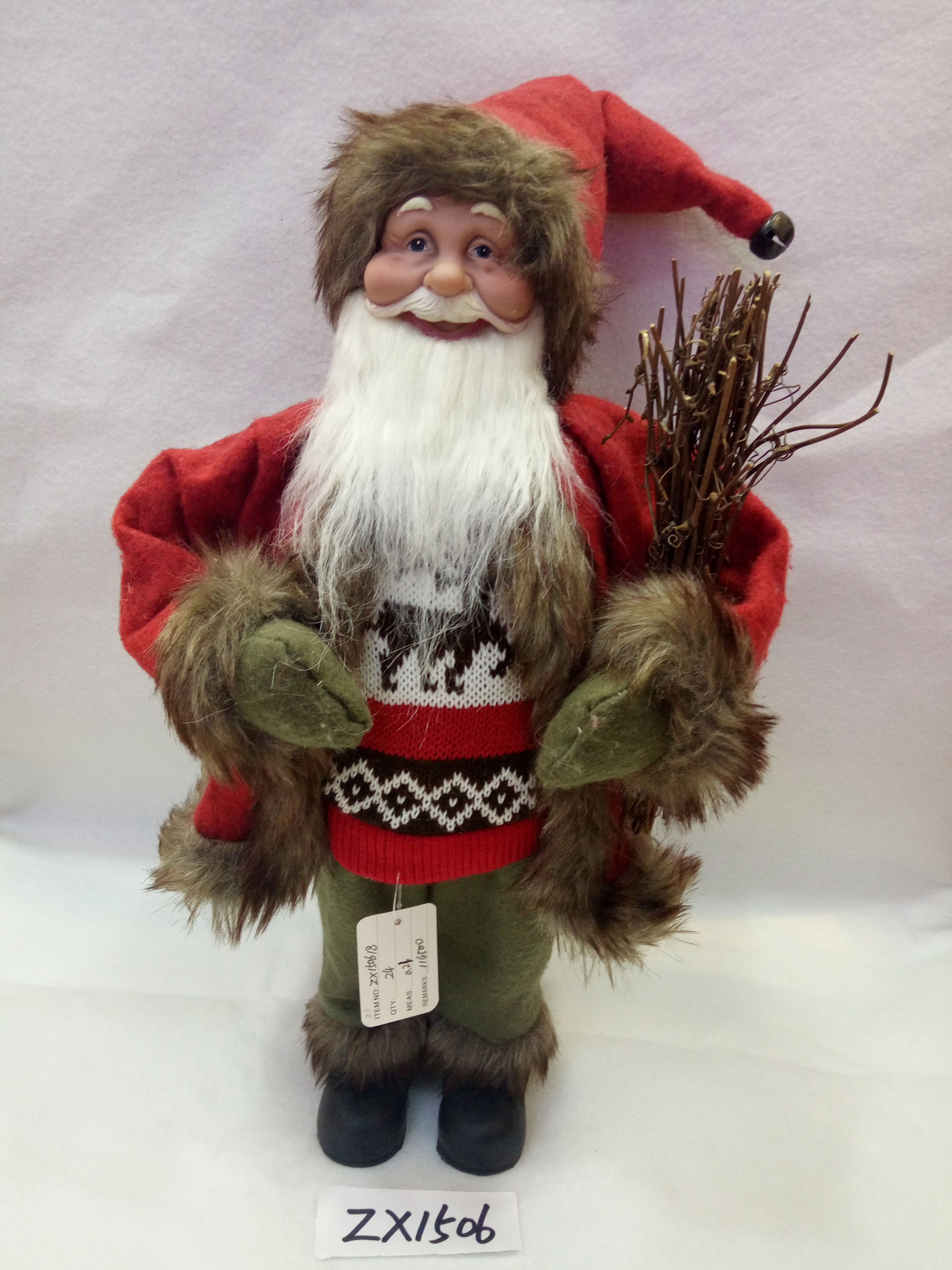 Lc Black Lamb Wool Scottish Style 45Cm Santa Claus Factory Direct Sales details Picture