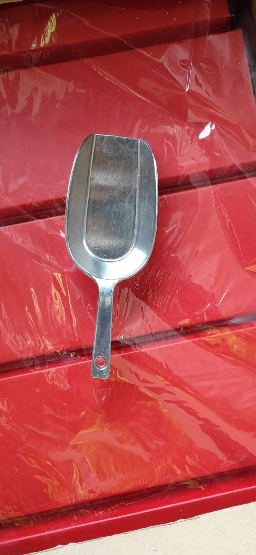 135mm aluminum alloy ice spatula, supermarket food spatula, mini accessory spatula, powder spatula Item Picture