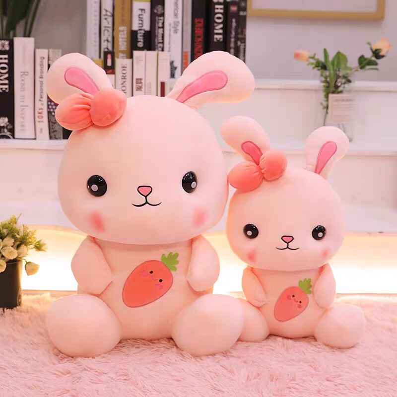 Plush toy bunny doll small bed pillow couple pig press bed Rag Doll doll doll girl