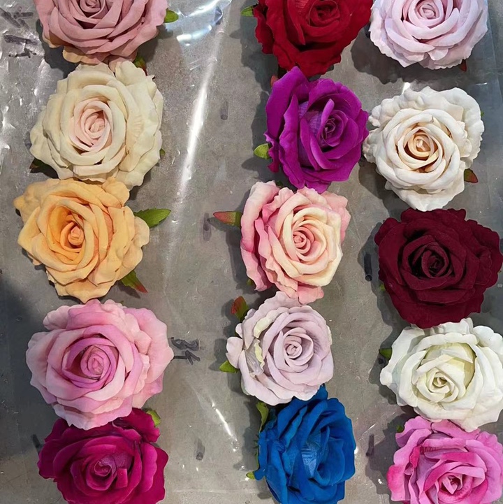 Spring crepe rose head