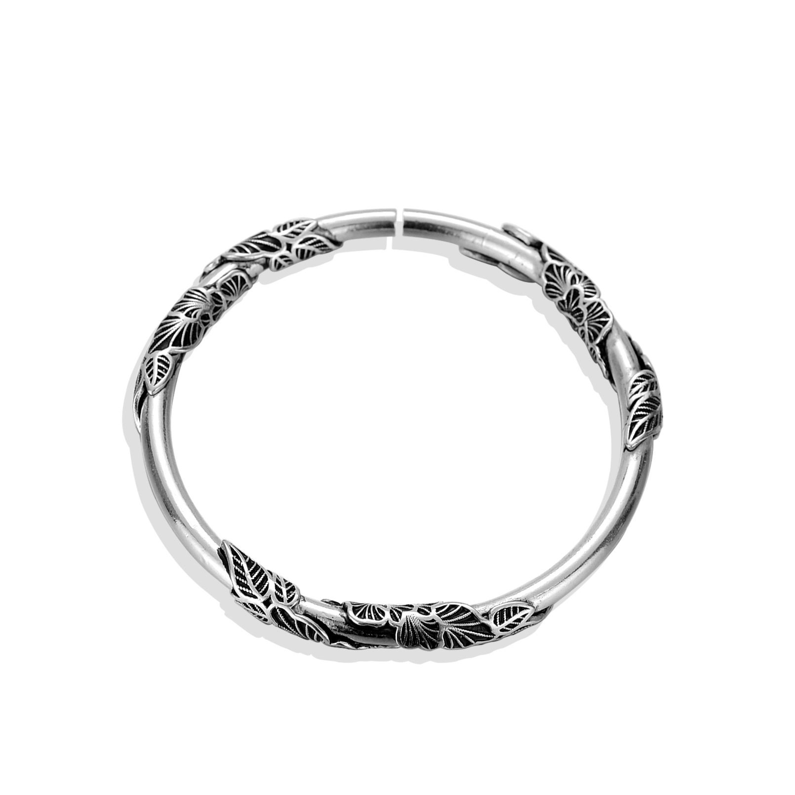 重工简约组合食指纯银戒指女轻奢小众ins冷淡风个性蹦迪指环 4845产品图