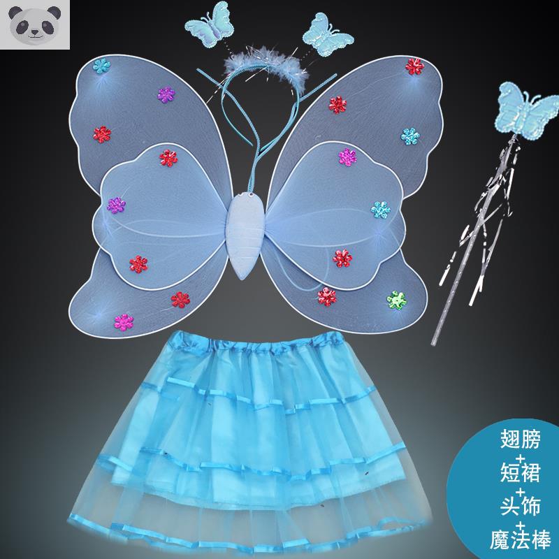 万圣节套装花仙子小精灵演出服圣诞节女童公主裙蝴蝶翅膀儿童服装20详情图4
