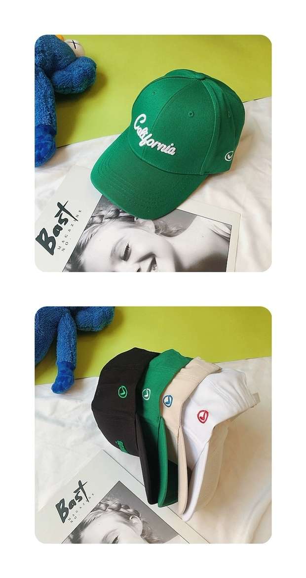 Hat Star With Women's Hat Ins Trend Retro Style Embroidered Letter Baseball Cap Couple Outdoor Thin Summer Sun Hat Star With Duck Cap Specification drawing