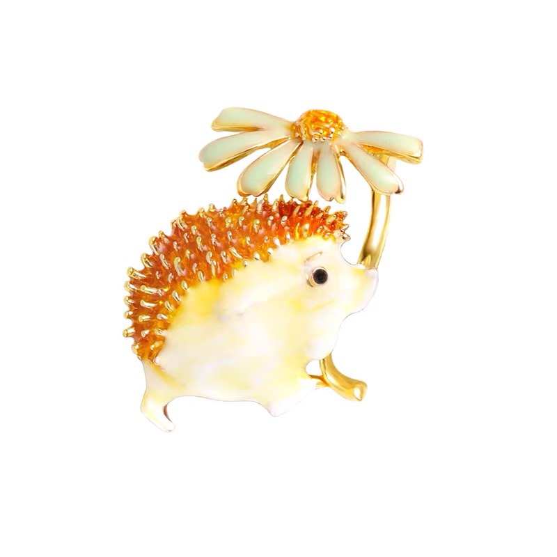 Hedgehog brooch