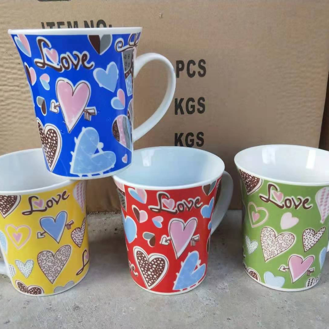 Love Horn Cup Coffee Cup Simple Coffee Cup Water Cup Simple Water Cup Ceramic Cup