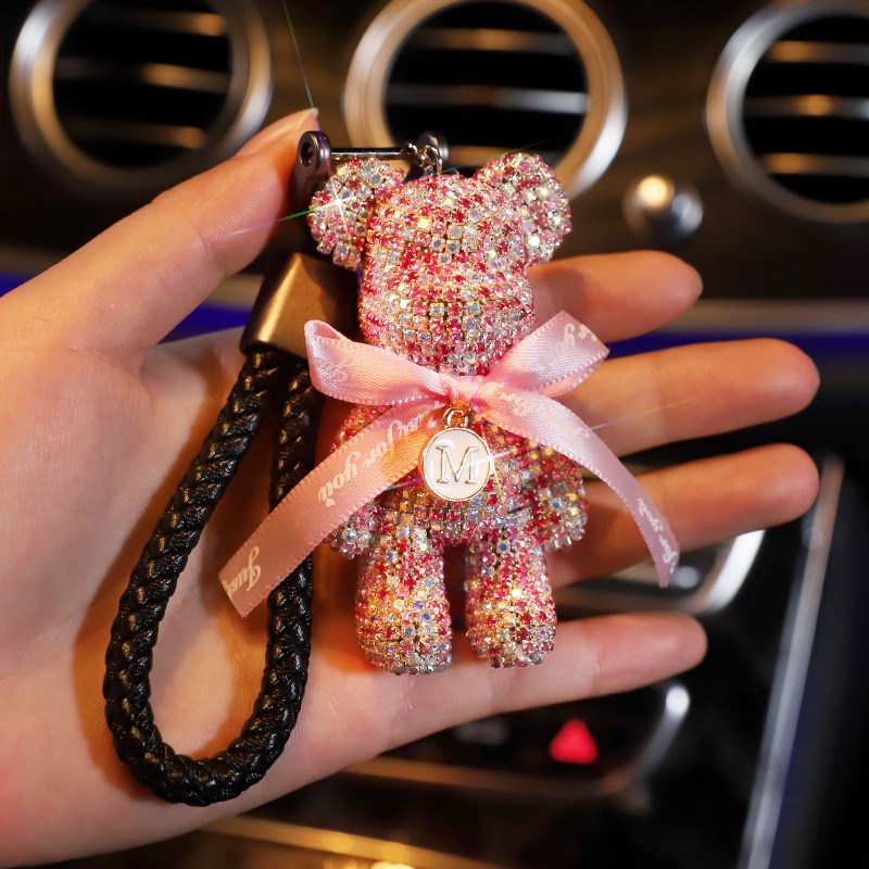 Cross-border best-selling animal keychains, car bags, pendants, metal handicrafts and gifts detail image 8