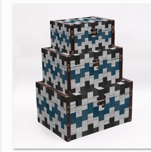 European-style retro household cosmetics storage box, organizing box, clothes storage box, travel photography props jewelry box