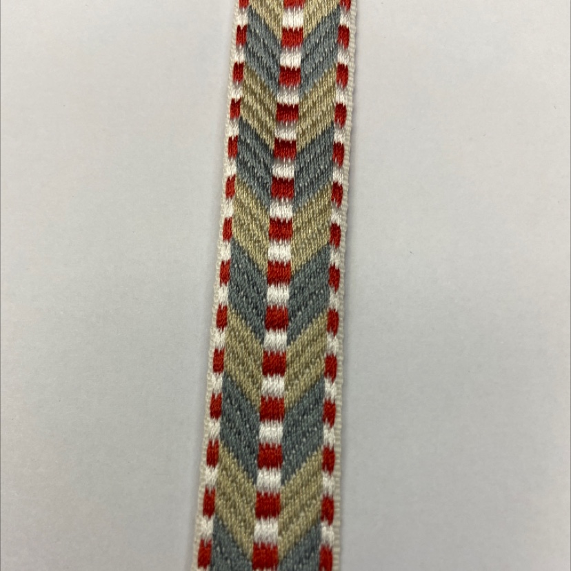 2 cm polyamide bright silk jacquard ribbon 23#