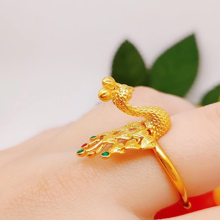 Drop oil peacock screen ring