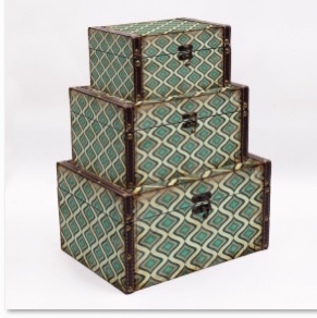 Retro creative desktop jewelry box organizing cosmetics storage box